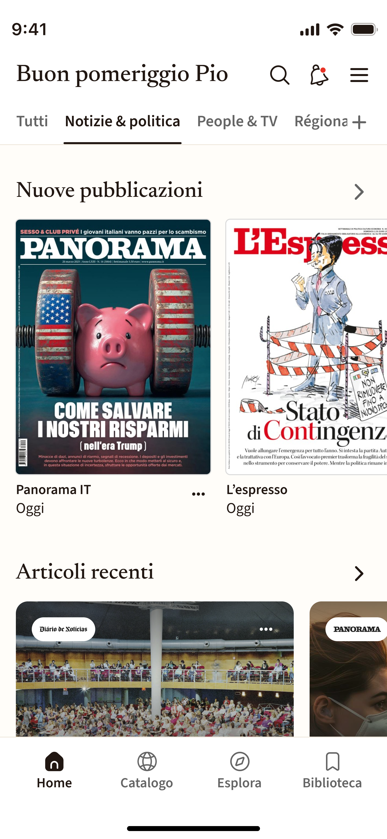 iphone screen of website Cafeyn