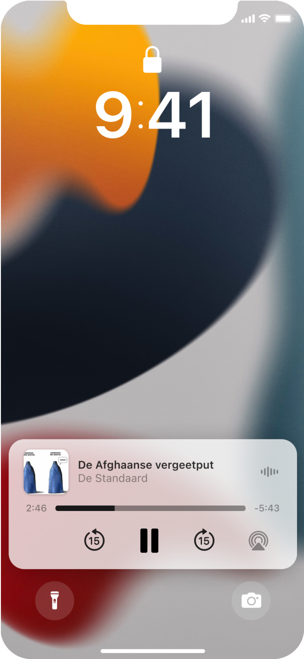 iphone screen of website Blendle